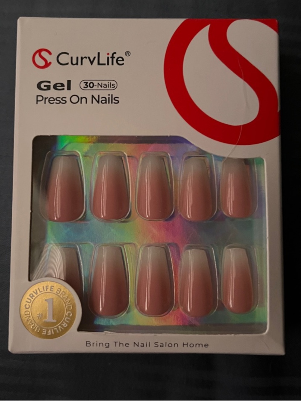Gel Press-On Nails — Nude Pink (30 Nails)